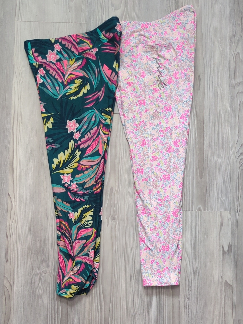 Capris Leggings Calvin Klein Pink S Floral Summer Tropical